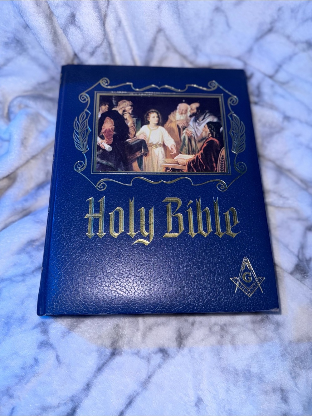 Holy Bible - Blue Decorative Hardcover